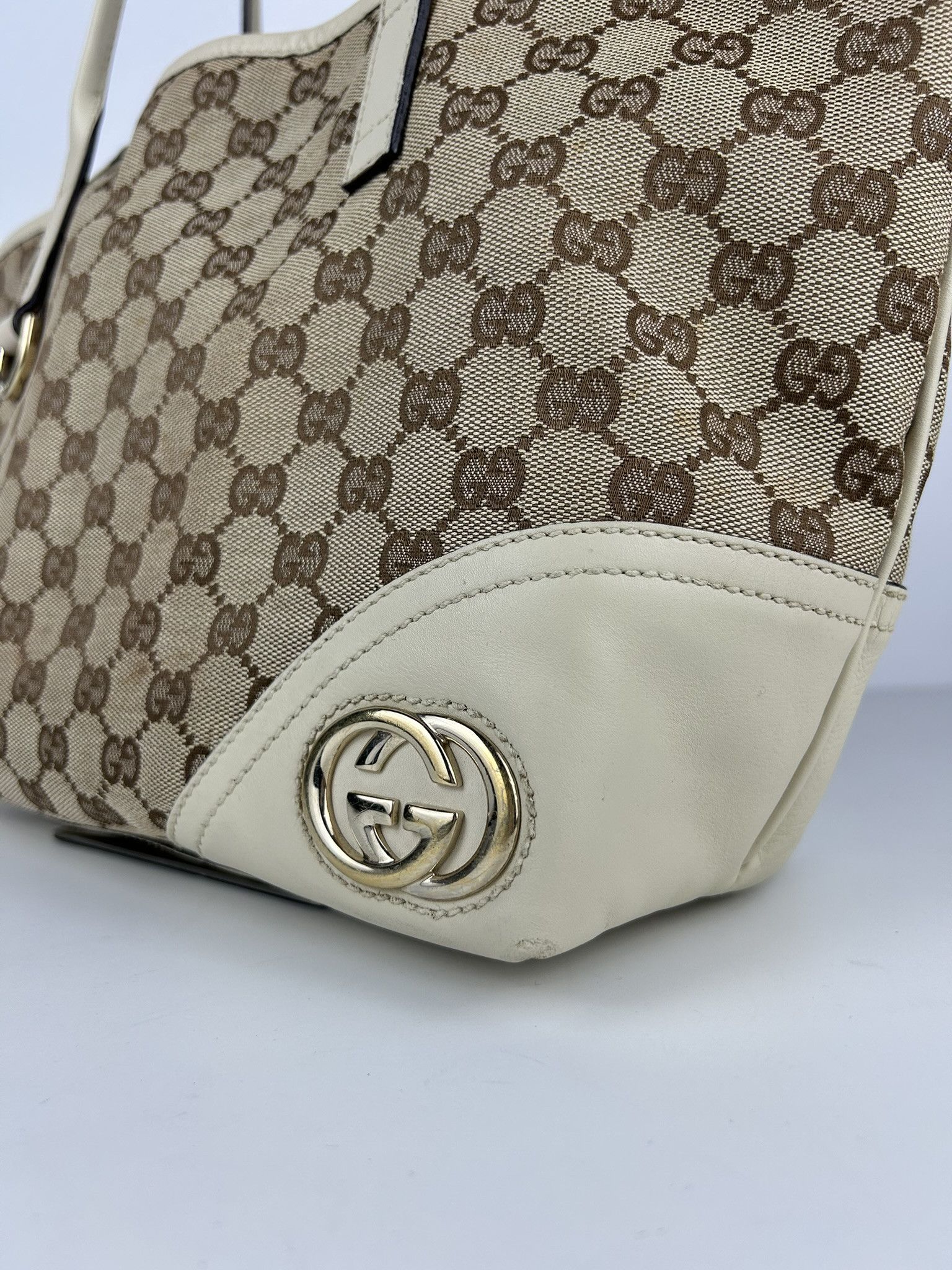 Gucci Gucci GG monogram canvas and leather shopper bag Size ONE SIZE - 8 Thumbnail