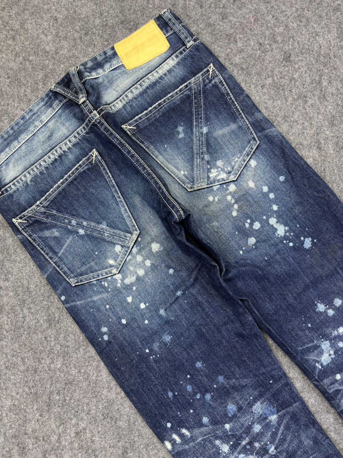 💥Insane Style💥Vanquish Paint Spltter Distressed Denim F707