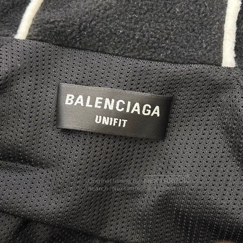 Balenciaga Balenciaga Black and White Teddy Fleece Jacket Size US M / EU 48-50 / 2 - 3 Thumbnail
