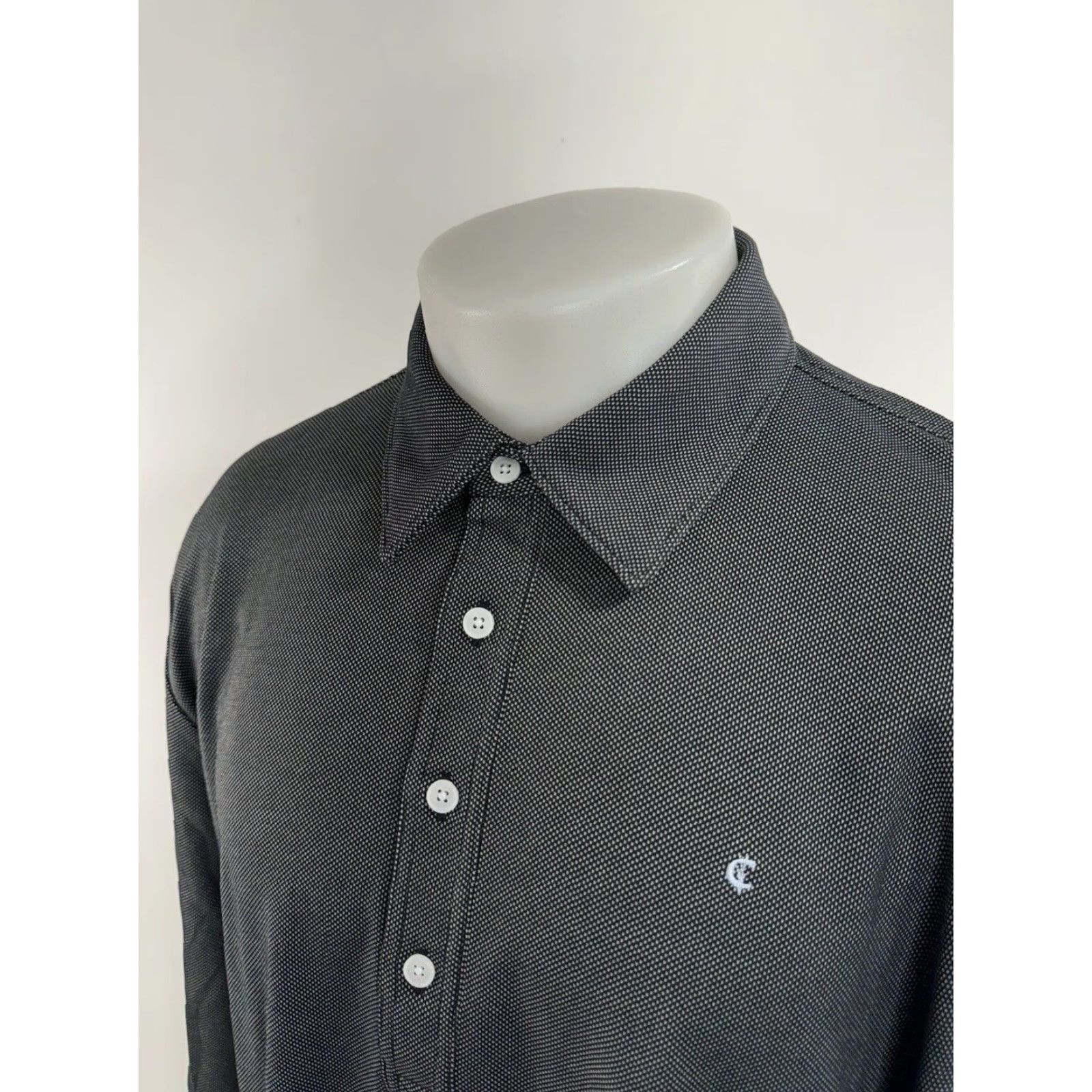 Vintage CRIQUET Rugby Polo Shirt - Embroidered Microdot XL Knit Knitwear - Black/White - NEW w TAG - Men’s Polo Shirt Size US XL / EU 56 / 4 - 3 Thumbnail
