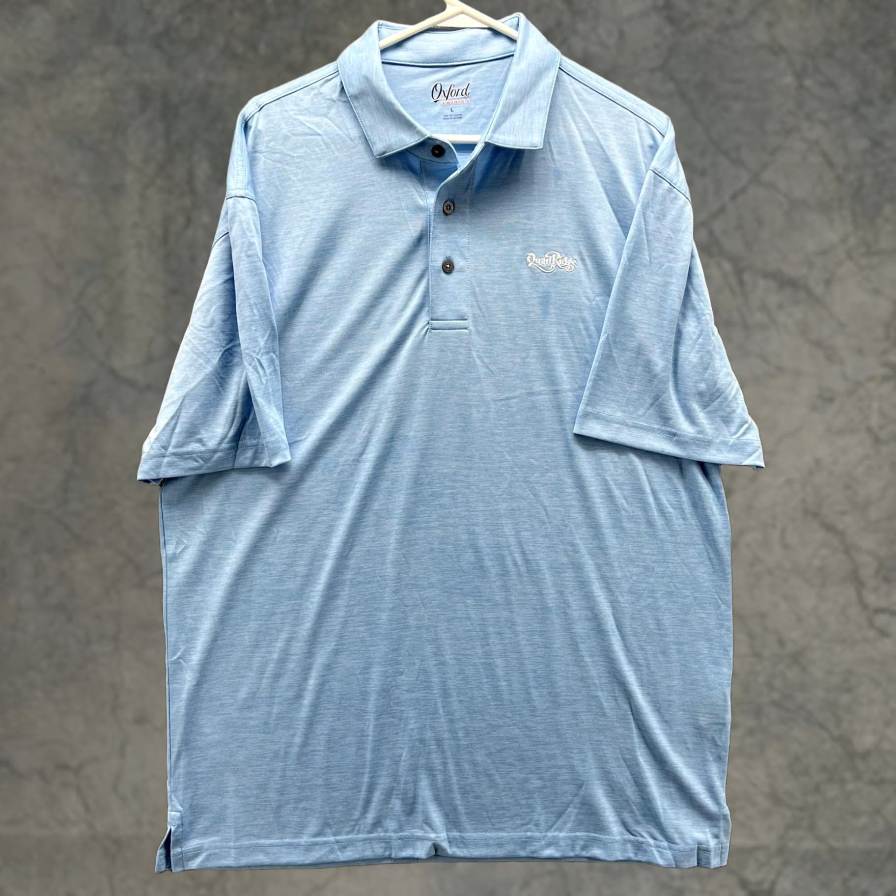 Vintage VINTAGE Oxford America Polo Shirt Mens L Blue Solid Quail Ridge Logo Golf Casual Size US L / EU 52-54 / 3 - 1 Thumbnail