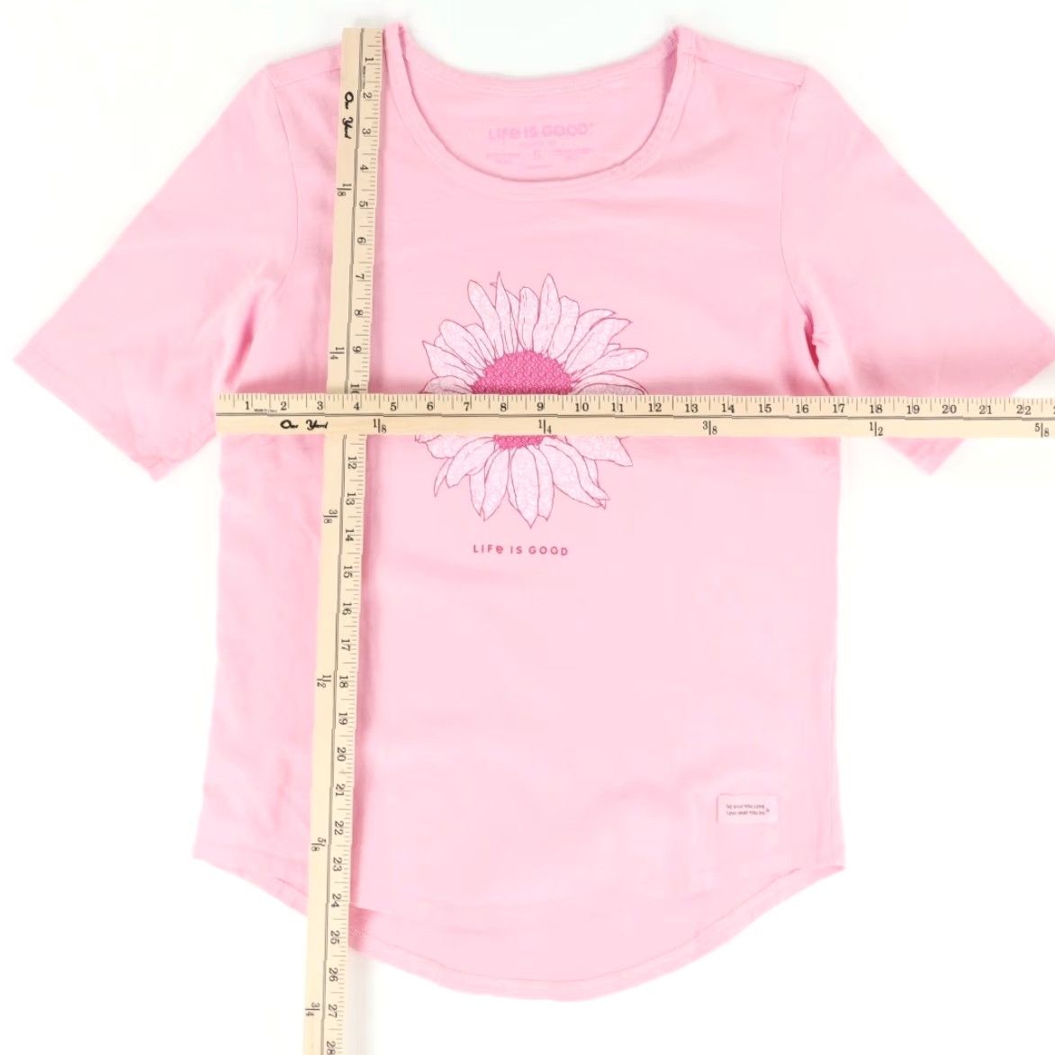 Life is Good Life is Good Sunflower Crusher Tee Solid Shirt Pink Women's S Size S / US 4 / IT 40 - 3 Thumbnail