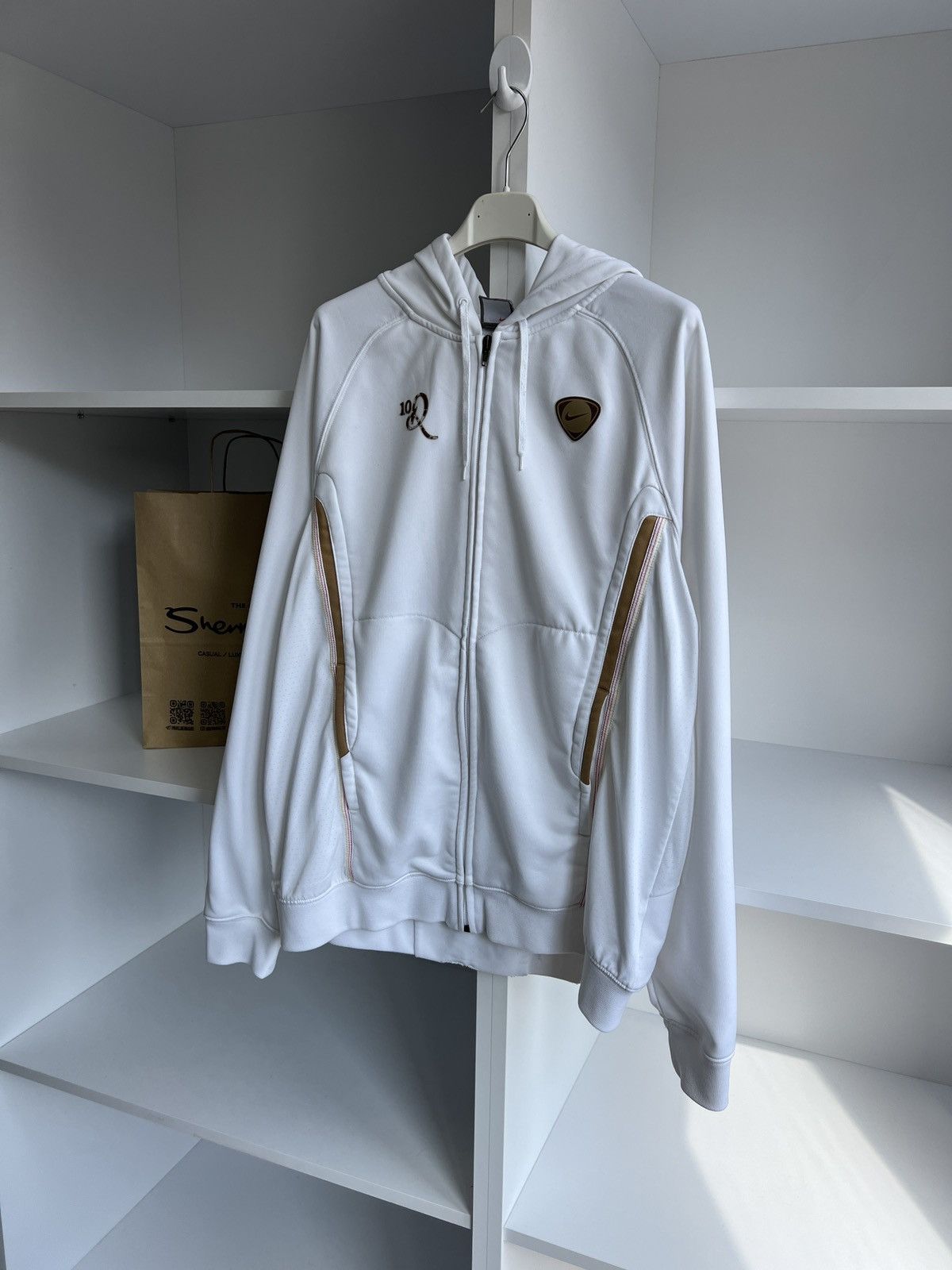Nike × Vintage Vintage Nike Ronaldinho zip hoodie Size US M / EU 48-50 / 2 - 3 Thumbnail