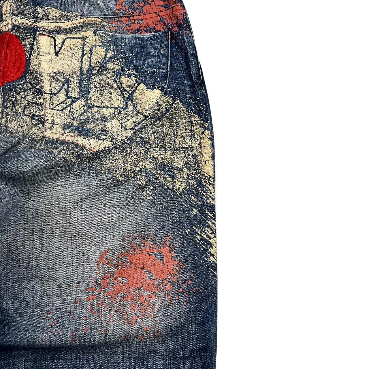 Akademiks Vintage Akademiks Baggy Embroidered Denim Jeans - Waist: 34 Size US 34 / EU 50 - 2 Thumbnail