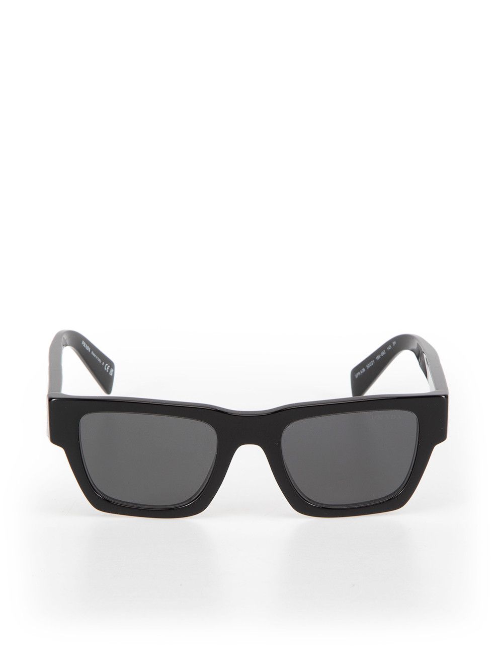 image of Prada Black Square Framed Tinted Sunglasses, Women's