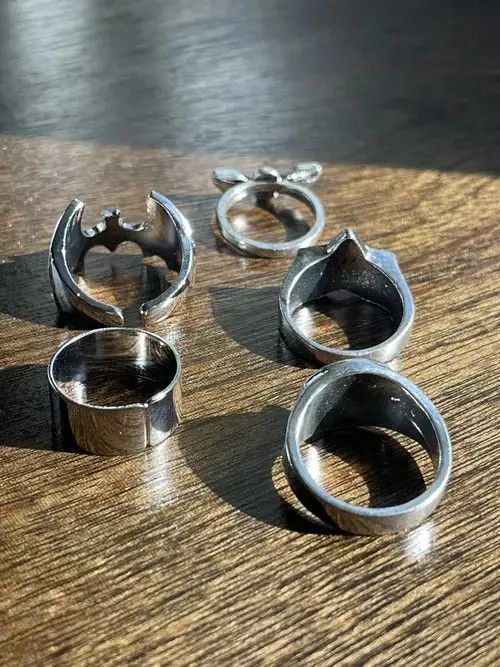 Jewelry × Vintage Punk Goth Ring Combo Size ONE SIZE - 2 Thumbnail