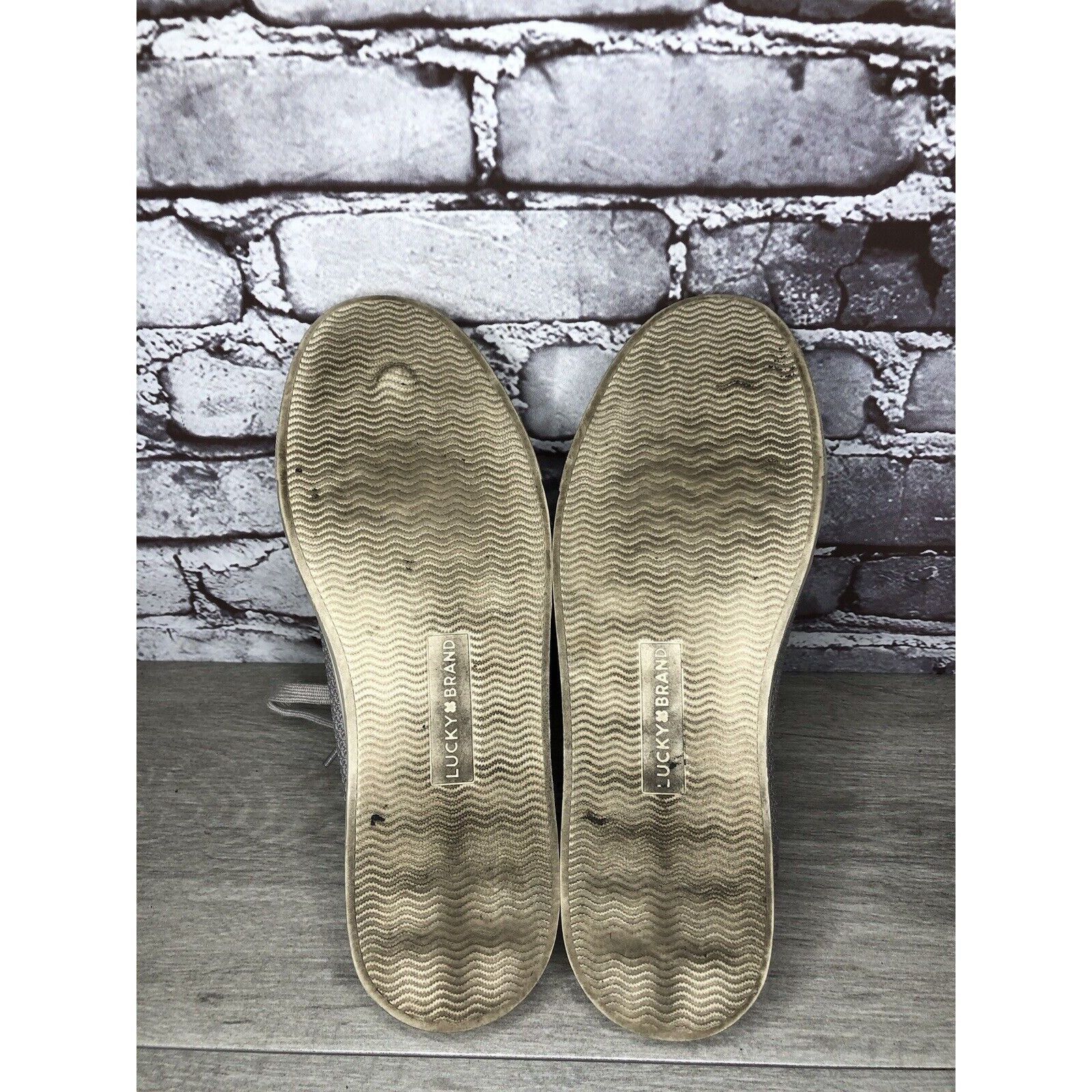 Lucky Brand Lucky Brand Laddix Slip On Gray Ribbed Casual Sneakers Sz 9M Size US 9 / IT 39 - 10 Thumbnail