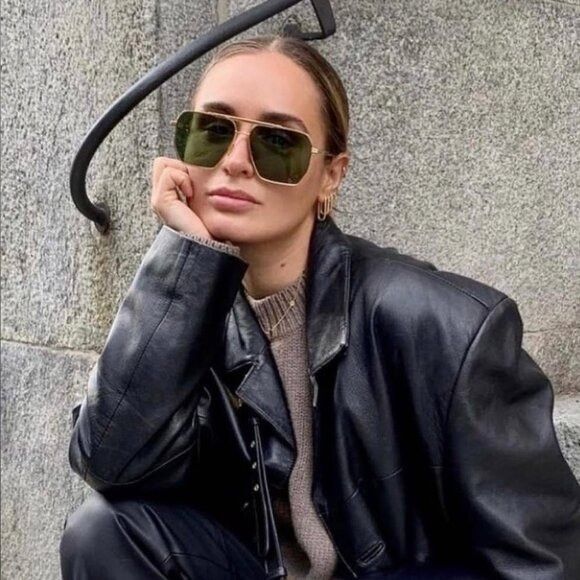 Bottega Veneta 🕶️ New Bottega Veneta BV1012S 004 Sunglasses - Gold Frame Size ONE SIZE - 5 Thumbnail