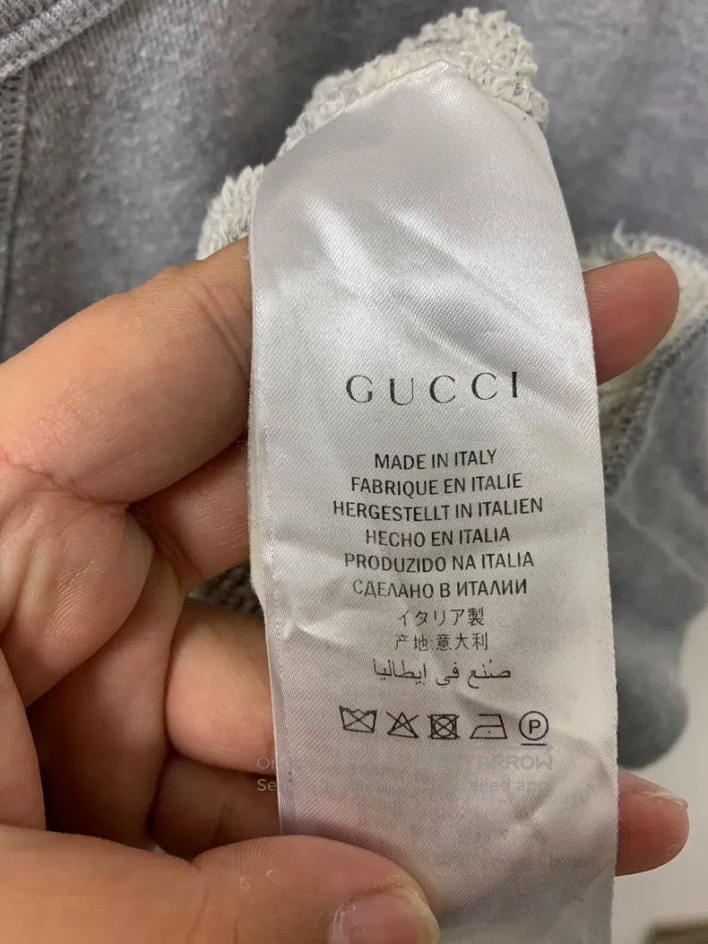 Gucci Gucci Gray cotton UFO sweatshirt casual long-sleeved men's Size US M / EU 48-50 / 2 - 4 Thumbnail