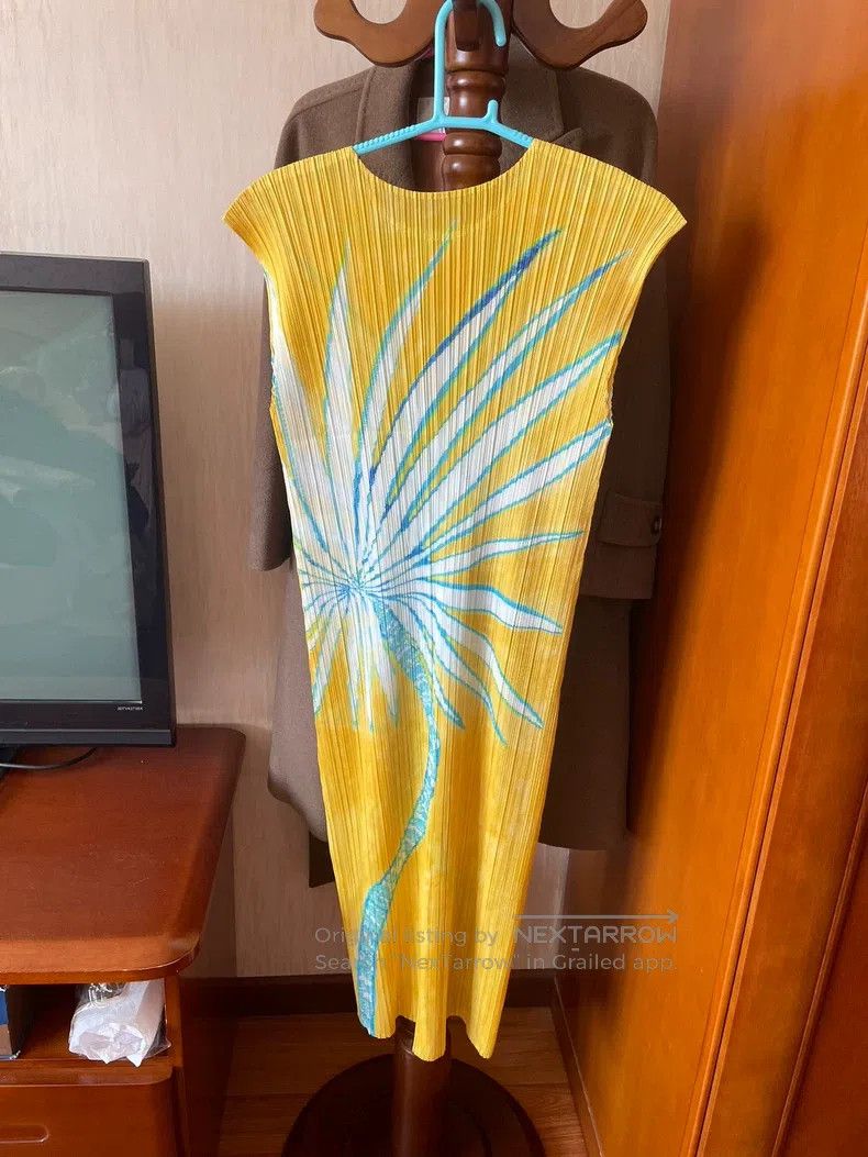 Issey Miyake Issey Miyake Palm Tree Print Dress Size M / US 6-8 / IT 42-44 - 4 Thumbnail