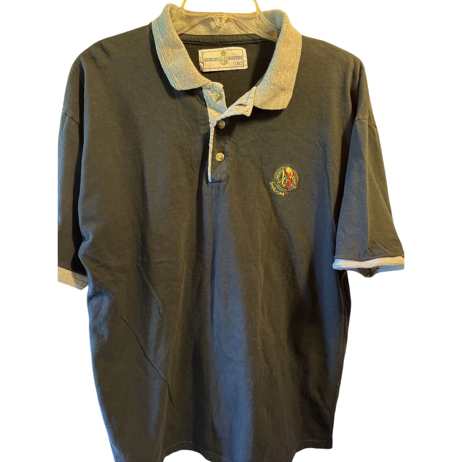 Other Giorgio Roveri Vintage Mens Polo Shirt XL Black Short Sleeve Size US XL / EU 56 / 4 - 1 Thumbnail