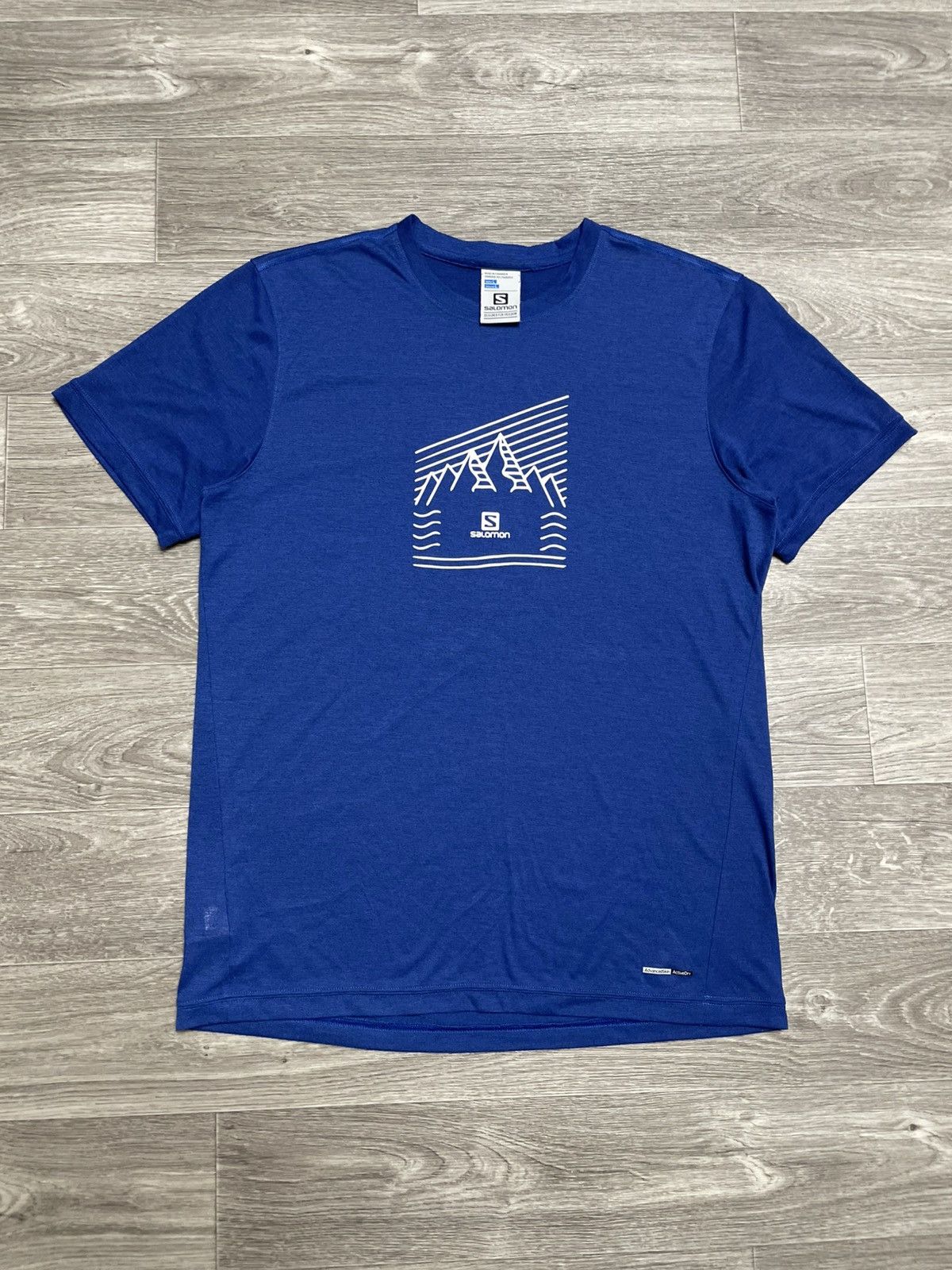 Salomon Vintage Salomon Explore Graphic AdvancedSkin ActiveDry Tee Size US L / EU 52-54 / 3 - 1 Thumbnail