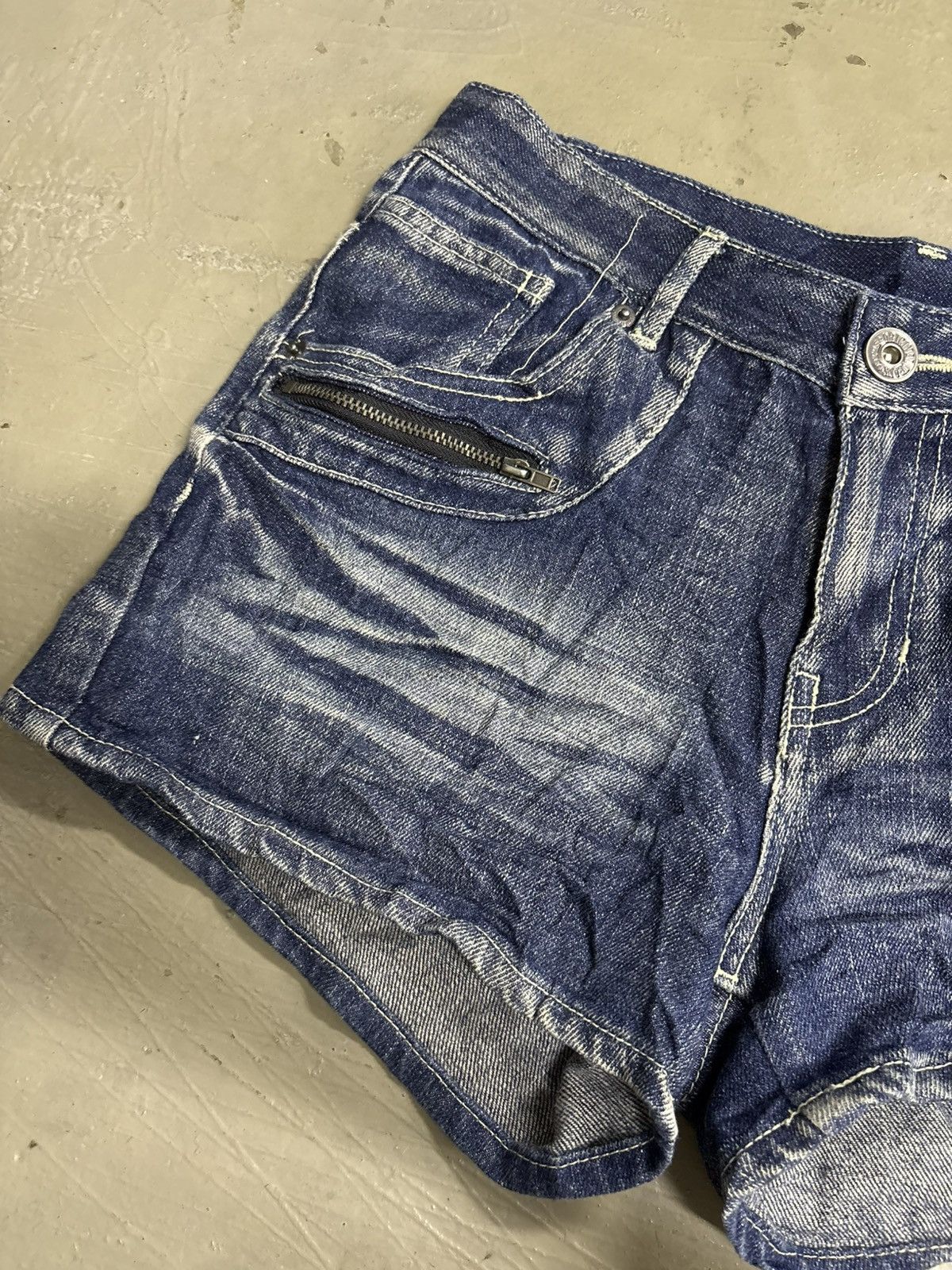If Six Was Nine RNA H Naoto Acid Wash Japanese brand Denim shorts Size 30" / US 8 / IT 44 - 3 Thumbnail