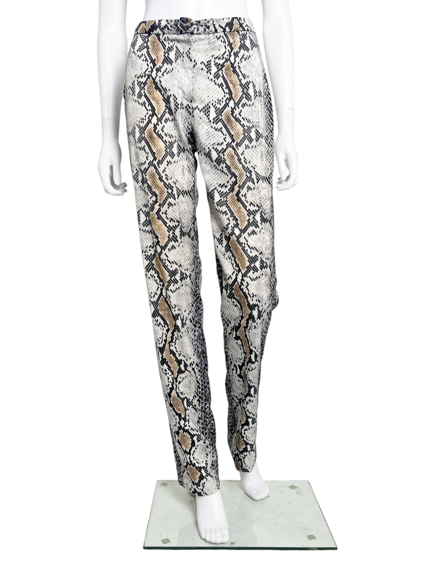 Roberto Cavalli F/W 1998 Python Grey Pants Size 26" / US 2 / IT 38 - 1 Thumbnail