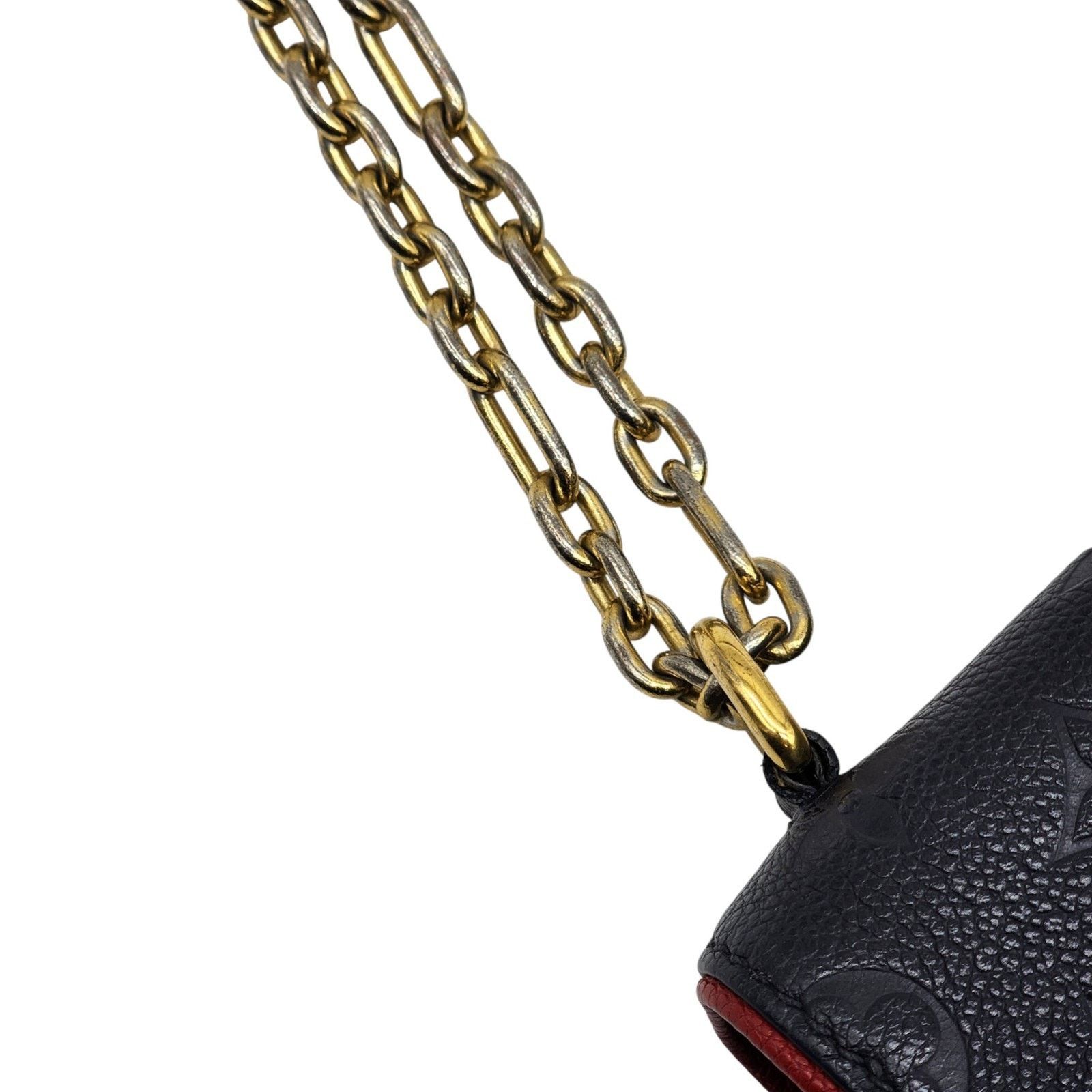Saint Sulpice PM LV Empreinte Leather Crossbody Bag Blue GHW