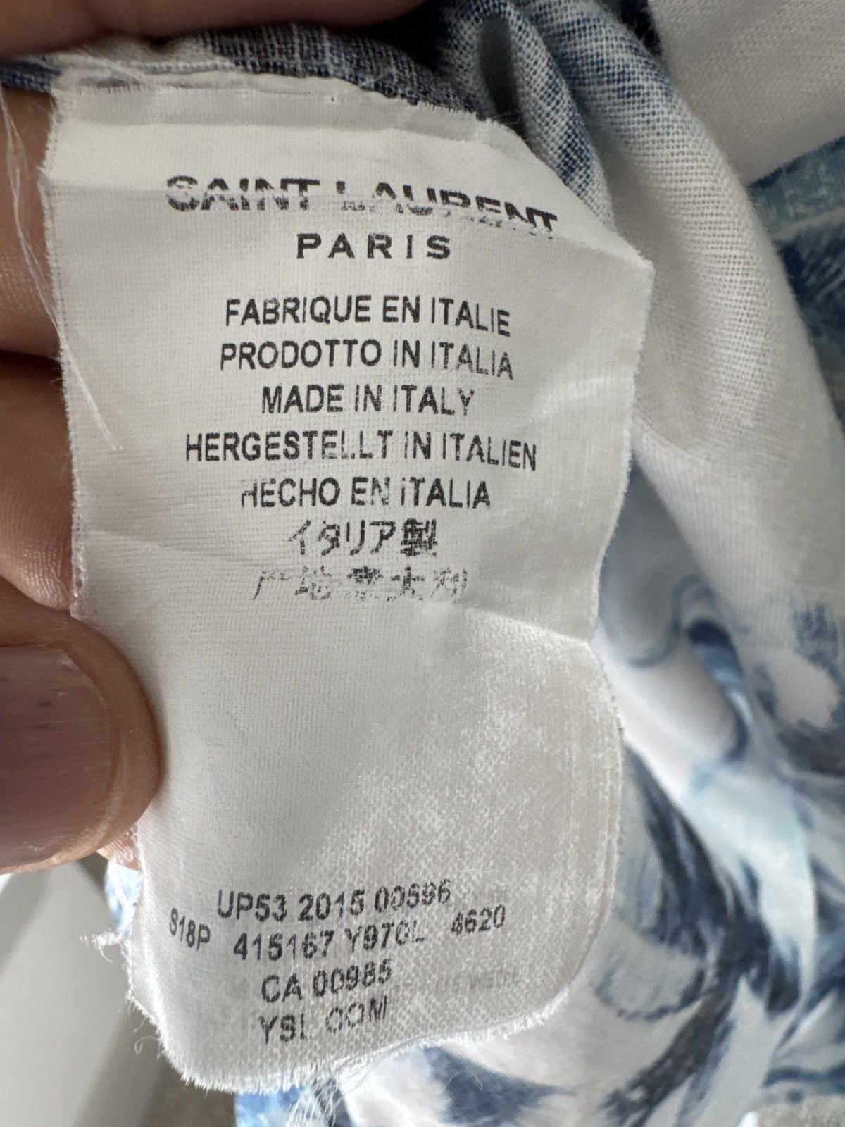 Saint Laurent Paris Saint Laurent Paris Hawaiian shirt size 38 Size US S / EU 44-46 / 1 - 10 Thumbnail