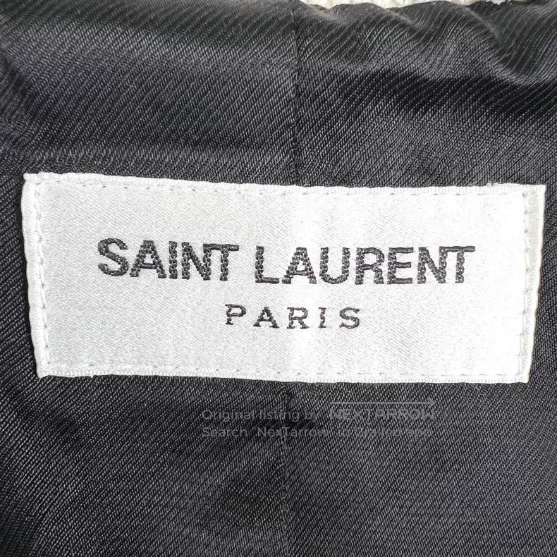 Saint Laurent Paris Saint Laurent Paris Ivory White Stripe Single Breasted Cas Size US M / EU 48-50 / 2 - 4 Thumbnail