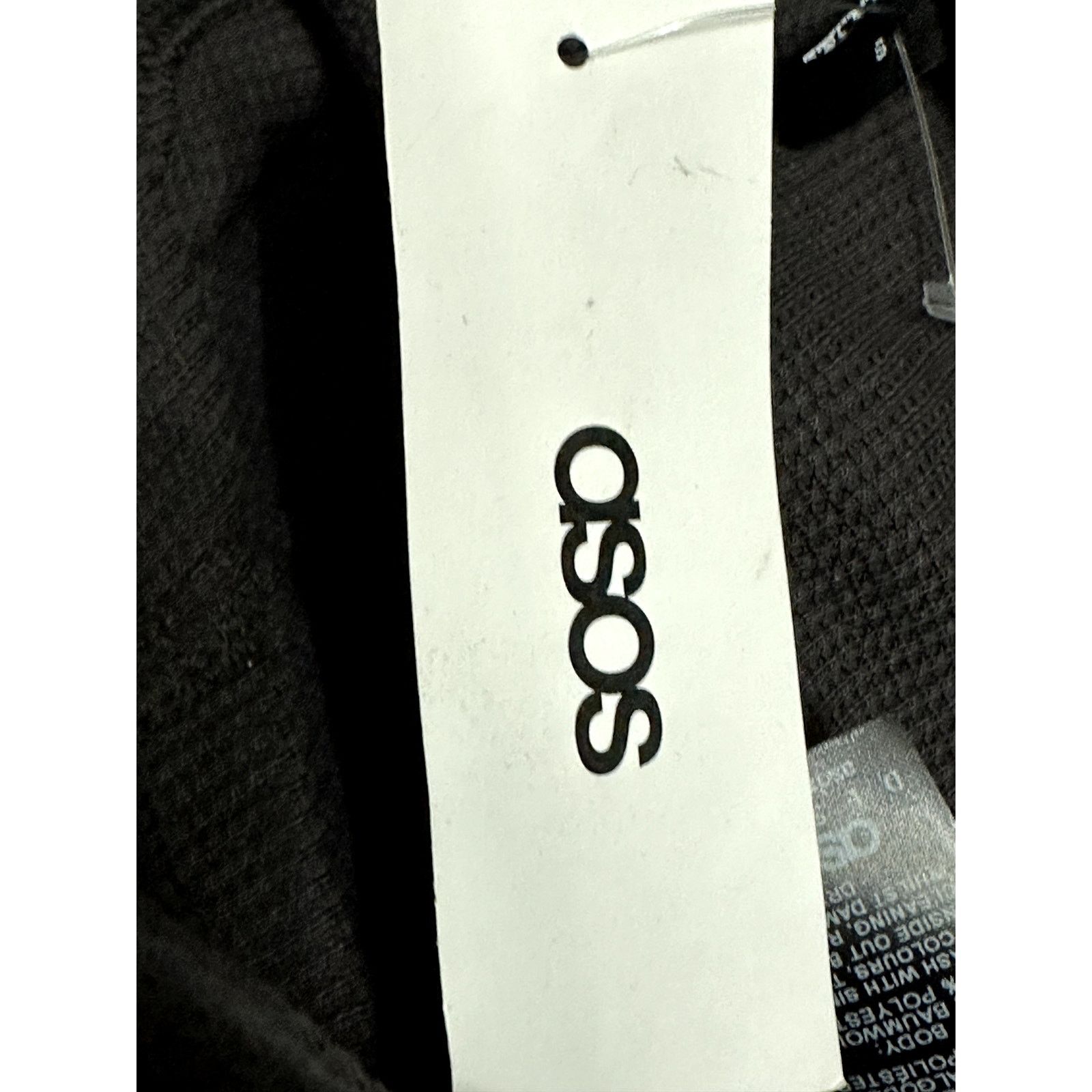Asos ASOS Casual Shorts Pull On Drawstring EWaffle Knit Black S Size US 32 / EU 48 - 8 Thumbnail