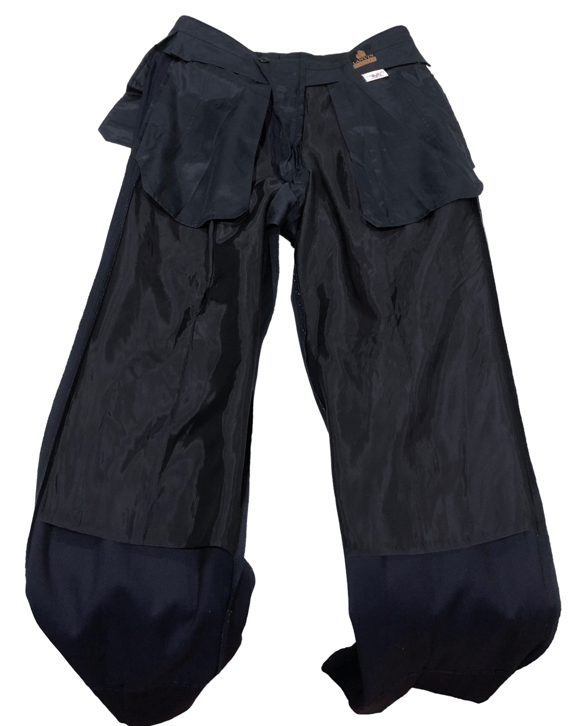 Lanvin Vintage Lanvin Classique Black Trousers Size US 31 - 5 Thumbnail