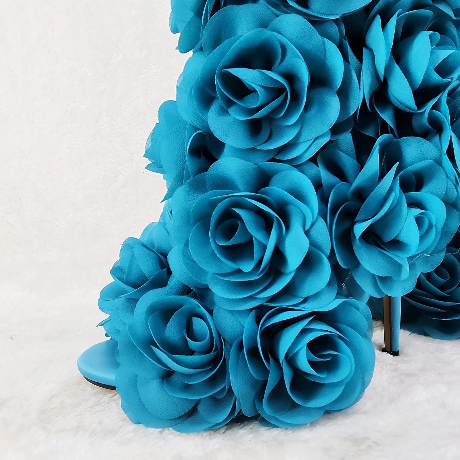 Other Beauty 3D Flowers Floral High Heel Elegant Evening Party An Size US 6 / IT 36 - 7 Thumbnail