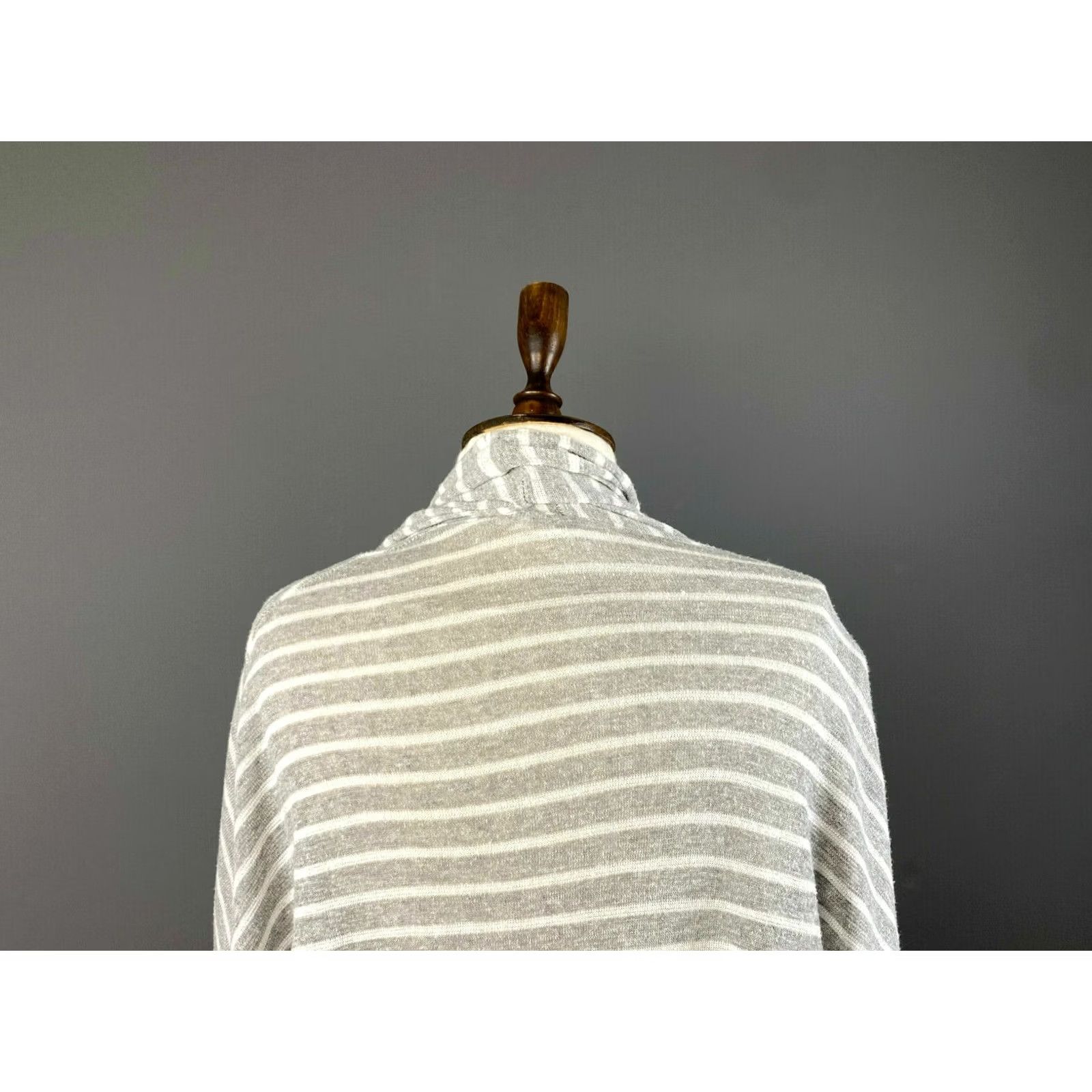 Vintage Elisa Cavaletti Sono Italiano Cardigan XS Womens Gray Open Front Cotton Blend Knit Sweater Size XS / US 0-2 / IT 36-38 - 6 Thumbnail
