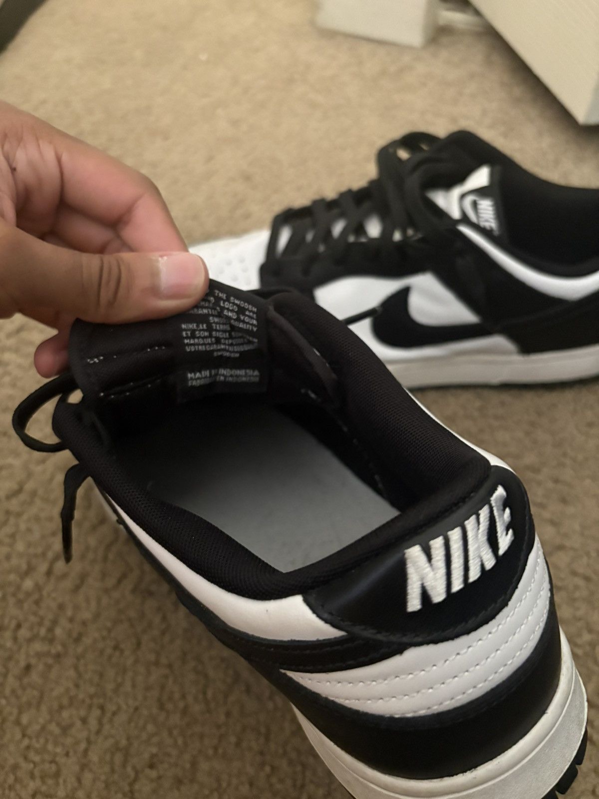 Nike Panda dunks size 12 Size US 12 / EU 45 - 8 Thumbnail