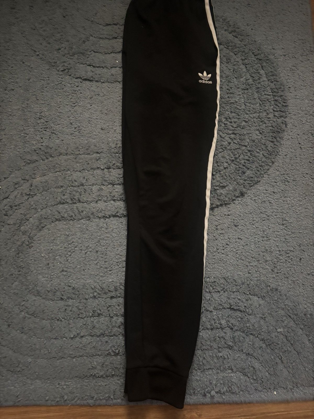Adidas Black Adidas Joggers with Stripes Size US 33 - 2 Thumbnail