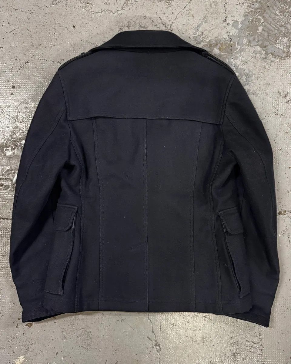 Dolce & Gabbana 2000s Dolce & Gabbana Black Peacoat Officer Jacket Size US M / EU 48-50 / 2 - 4 Thumbnail