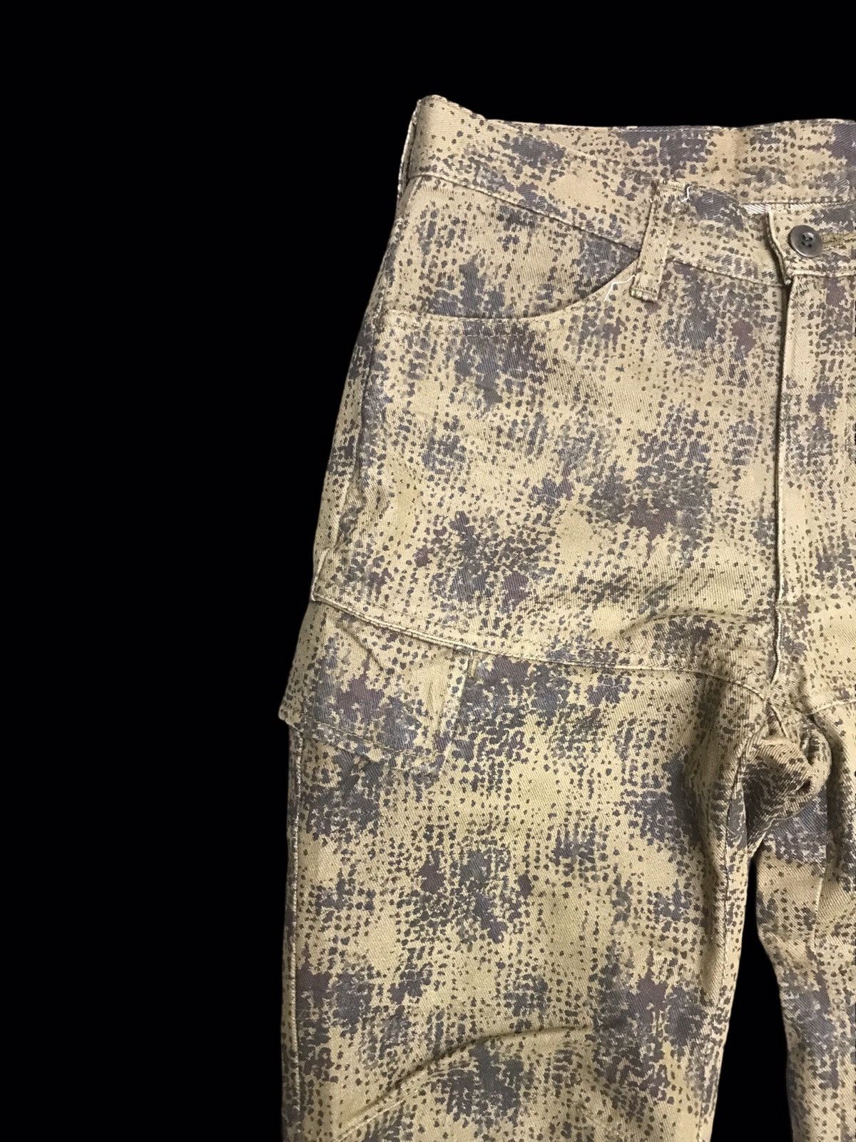 291295=Homme 💥291295 HOMME Very Rare Full Print Stamp Cargo Pant F106 Size US 27 - 2 Thumbnail
