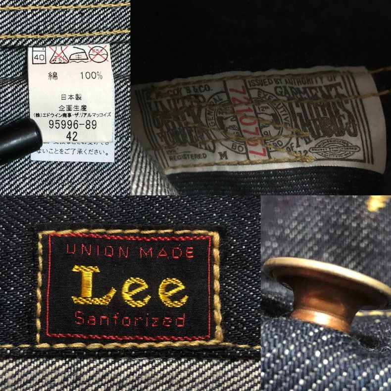 The Real McCoy's The Real McCoys Size42 x Lee 101J Denim Raw Selvedge Jacket Size US M / EU 48-50 / 2 - 9 Thumbnail