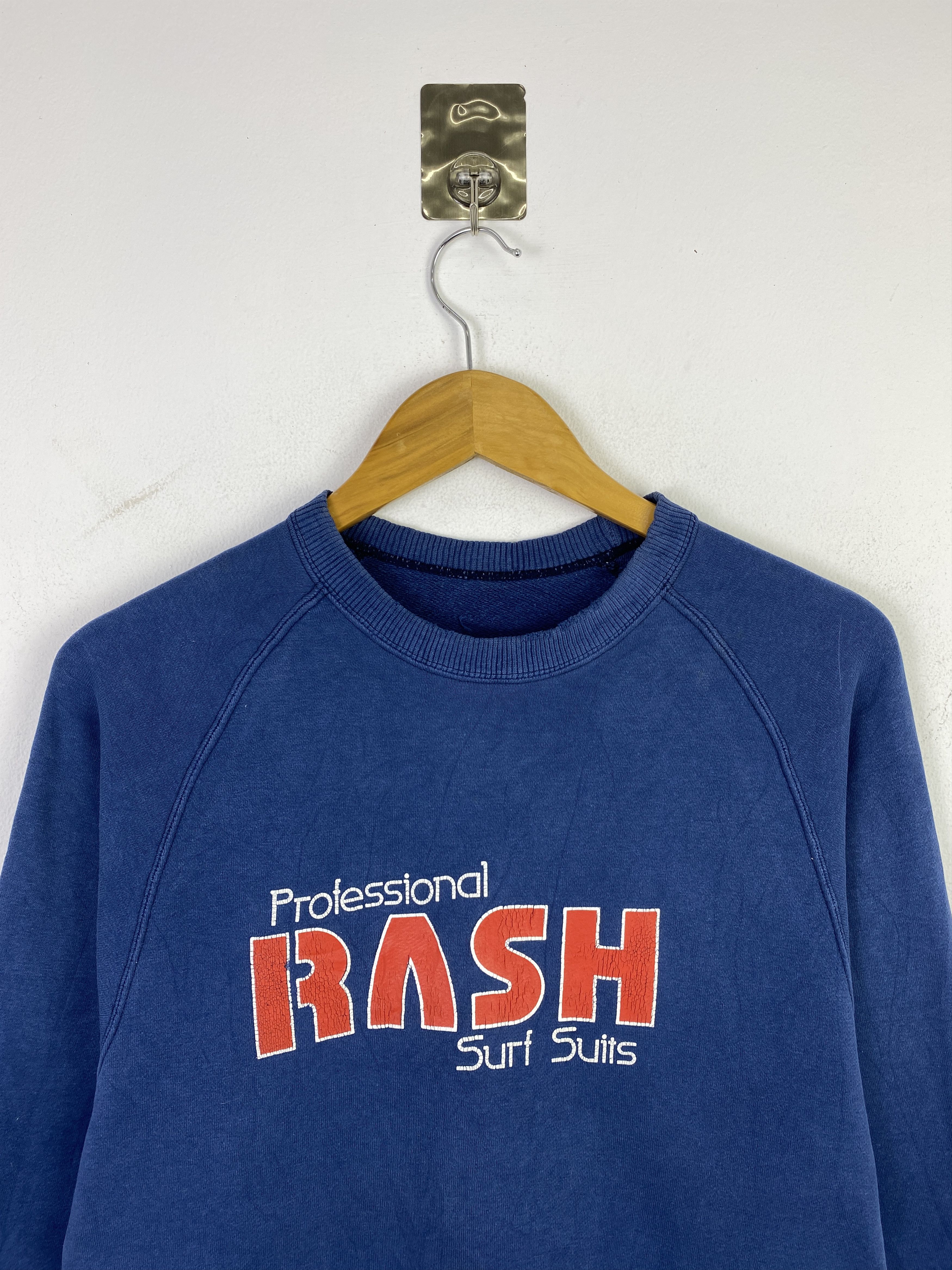 Vintage Vintage 80s RASH Surf Crewneck Pullover Sweatshirt SH0377 Size US S / EU 44-46 / 1 - 2 Thumbnail