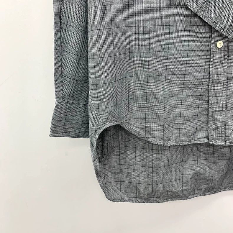 Balenciaga Balenciaga size 36 Grey plaid logo print lace up bow cotto Size XS / US 0-2 / IT 36-38 - 4 Thumbnail