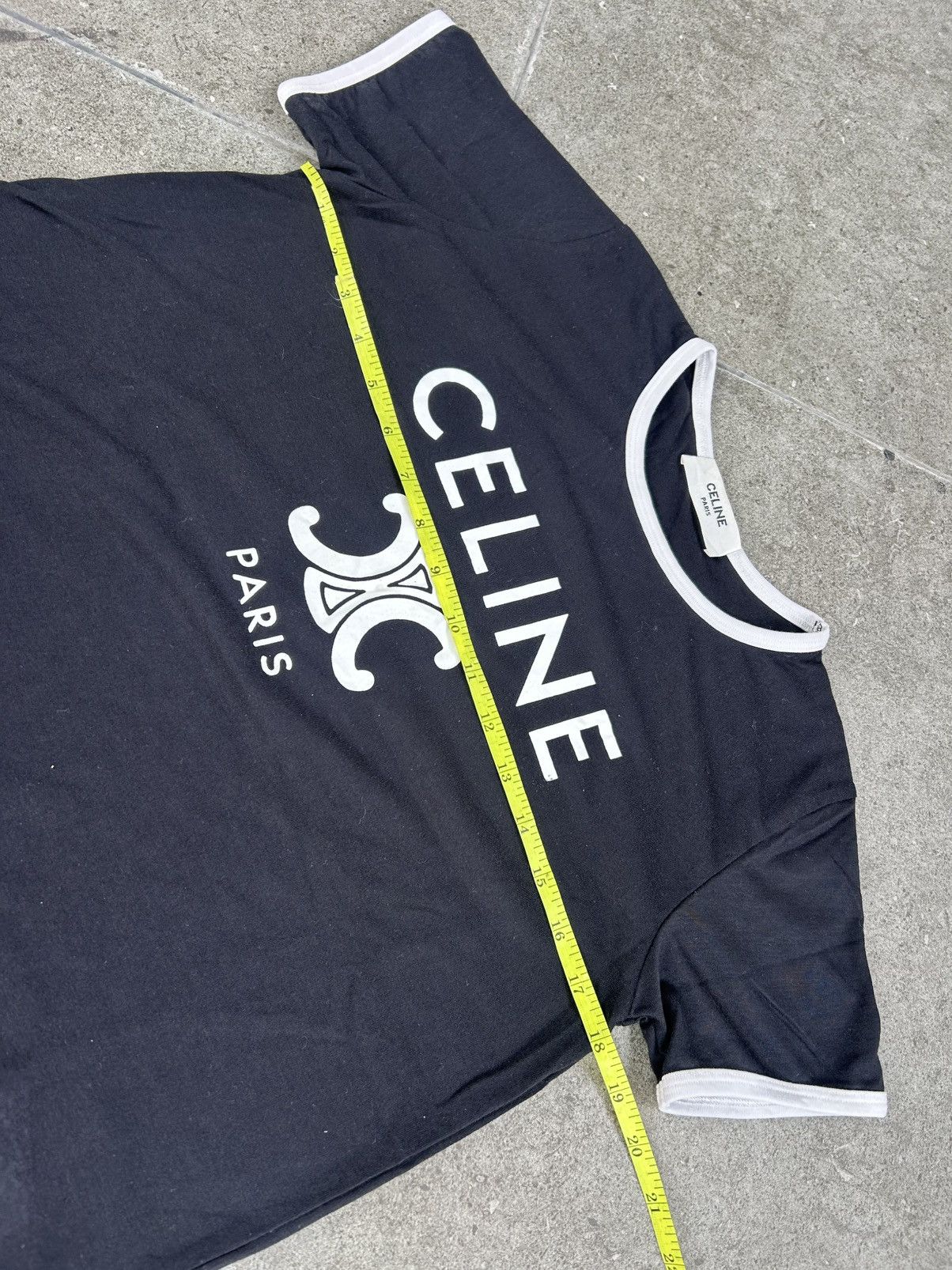 Celine Celine Paris T-shirt Cotton Jersey Size L / US 10 / IT 46 - 9 Thumbnail