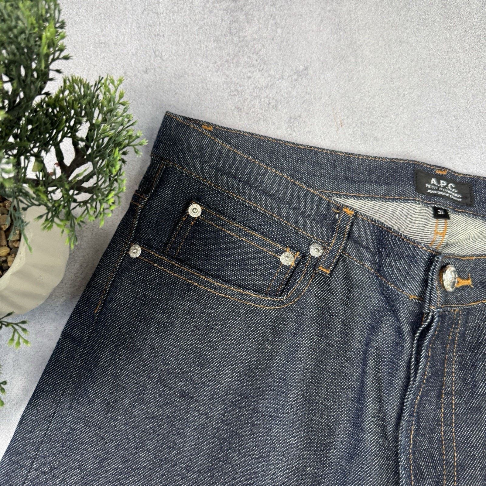 A.P.C. Vintage Men APC Blue Denim Selvedge Pants Jeans Size 31 Size US 31 - 2 Thumbnail