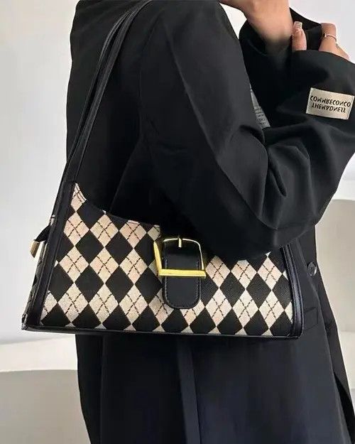 Japanese Brand Retro diamond shoulder bag Size ONE SIZE - 1 Thumbnail