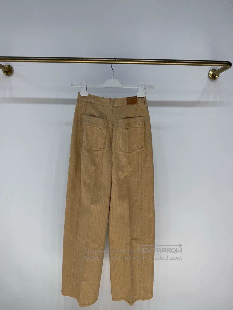 Hermes Hermes Leather-branded Workwear Casual Pants Trousers Size 24" / US 00 / IT 34 - 2 Thumbnail