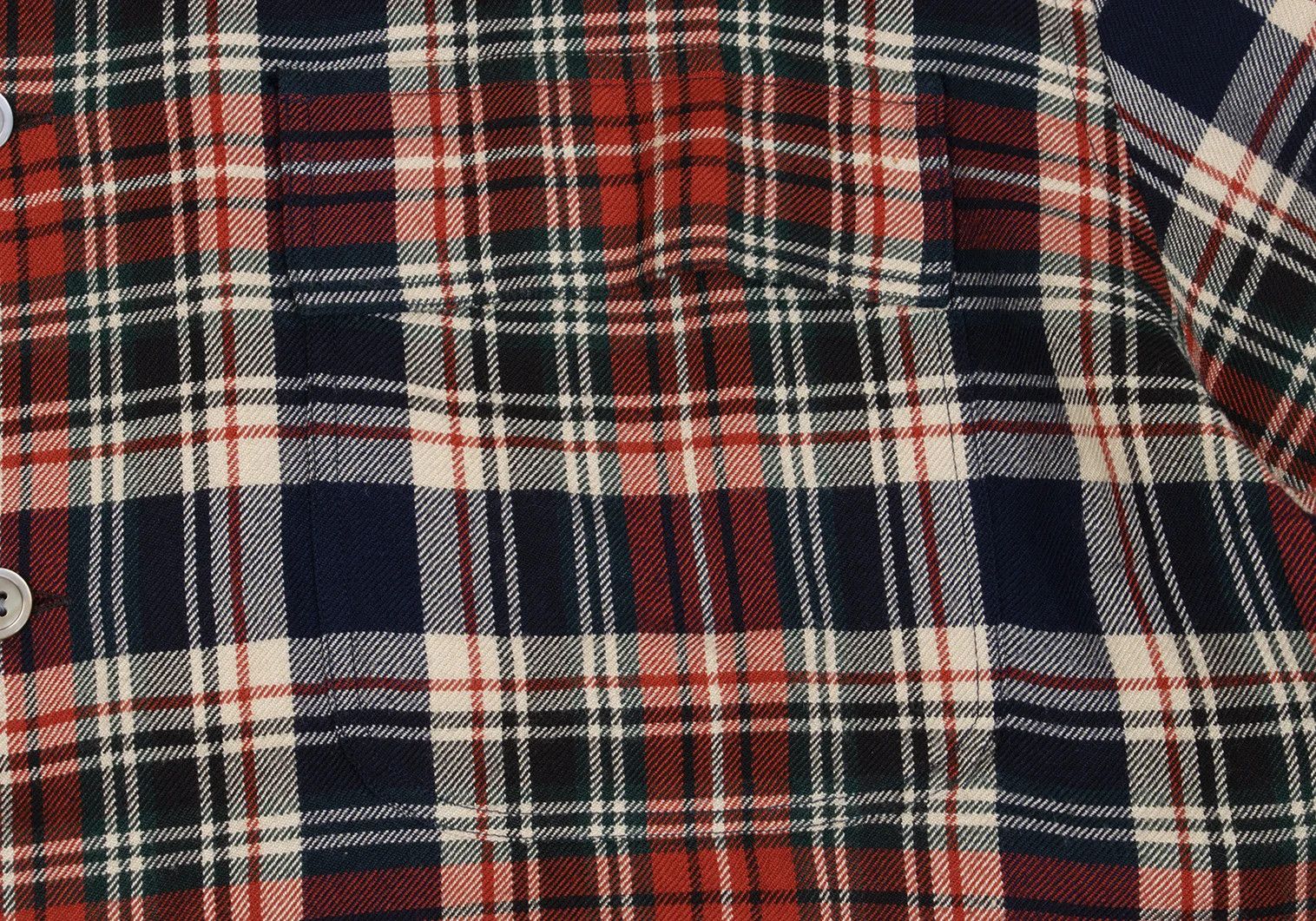 Yohji Yamamoto Yohji Yamamoto Rayon Wool Check Shirt Red Navy M Size US M / EU 48-50 / 2 - 5 Thumbnail