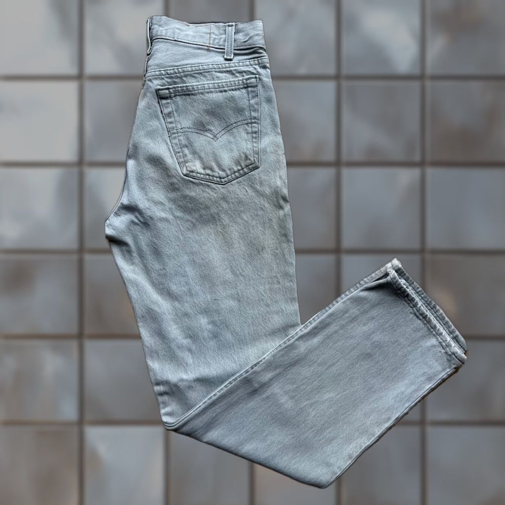 Levi's VINTAGE Levi's Levi's 701 Jeans 28 Gray 80s Denim Made in USA Western Summer Student Fit Mens Jeans Size US 28 / EU 44 - 1 Thumbnail