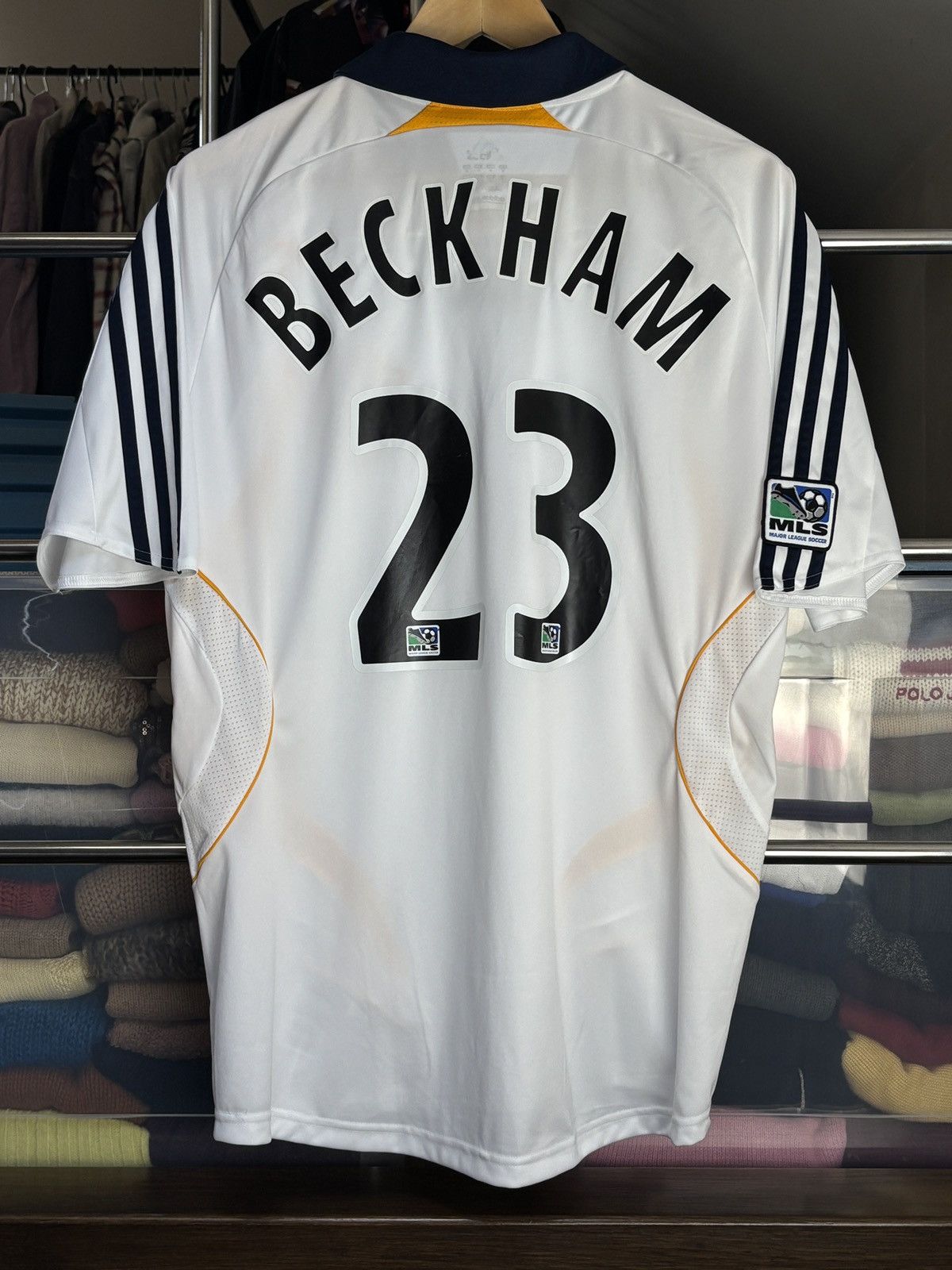 Adidas Adidas #23 David Beckham LA Galaxy MLS Soccer Jersey Kit Size US M / EU 48-50 / 2 - 1 Thumbnail