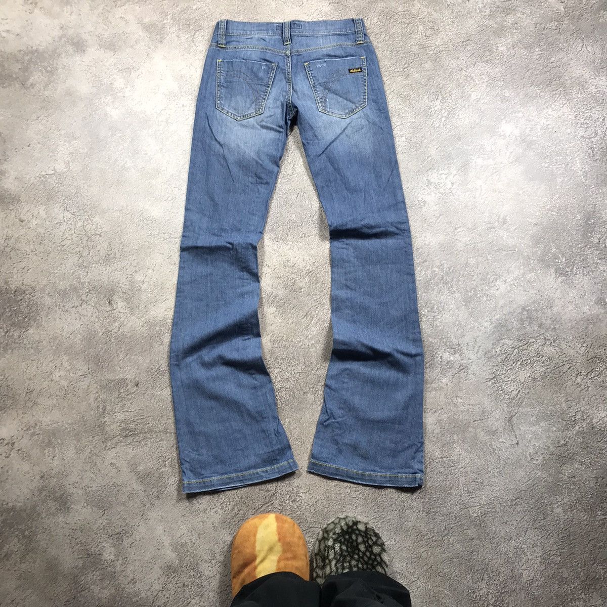 Vintage Vintage Y2K Distressed Flared Jeans Grunge Thrashed Baggy 27 Size 27" / US 4 / IT 40 - 4 Thumbnail