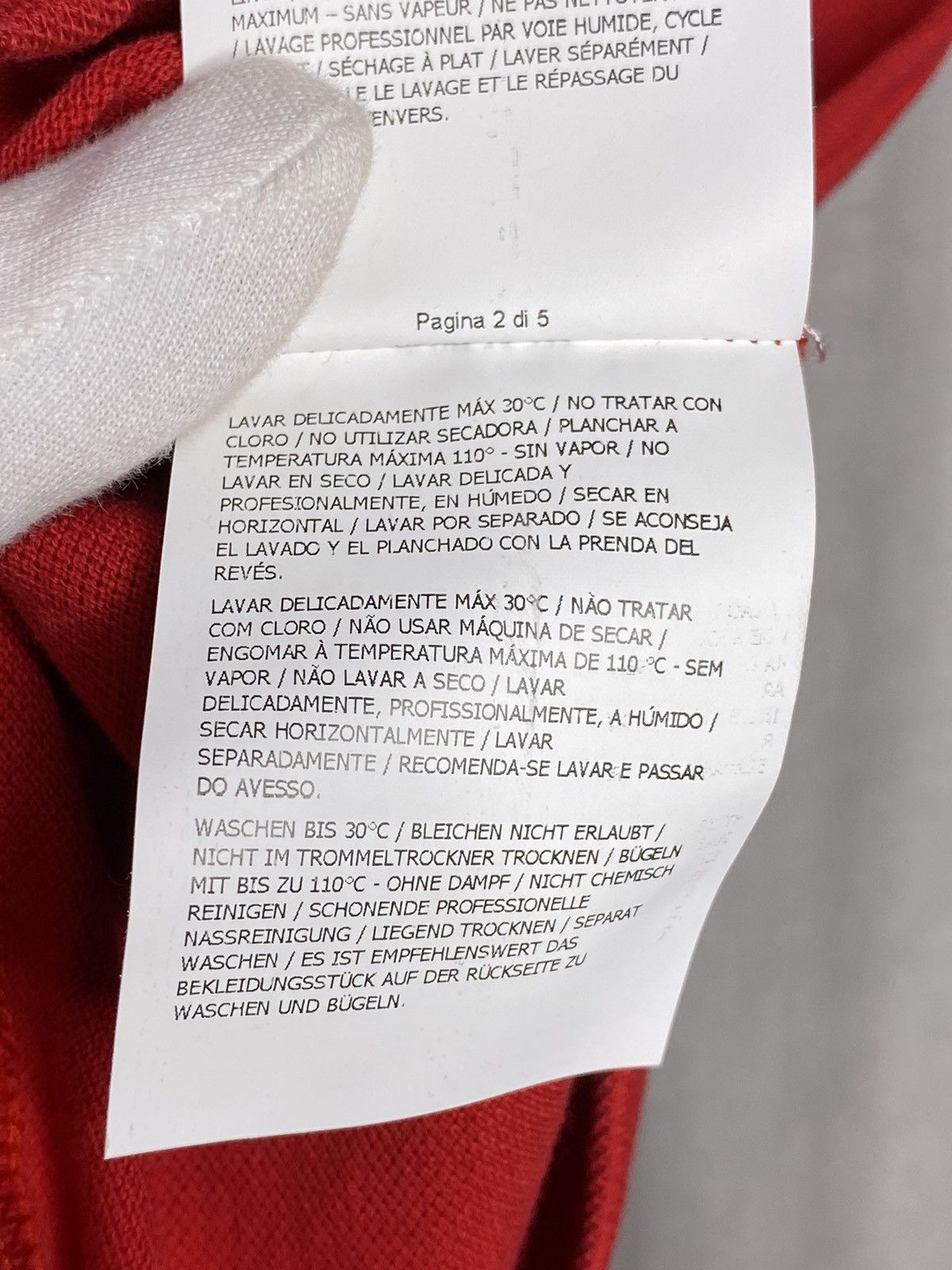 Moncler Moncler Brand New Polo Shirt Red Size XL NWT Size US XL / EU 56 / 4 - 12 Thumbnail