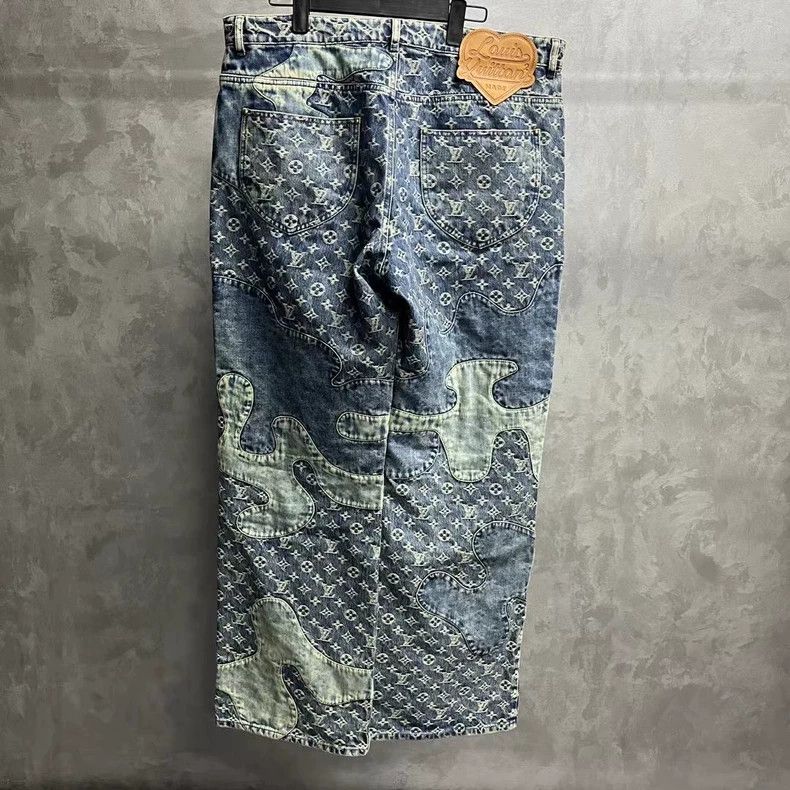 Louis Vuitton LOUIS VUITTON Blue deconstructed patchwork presbyopic full- Size US 36 / EU 52 - 5 Thumbnail
