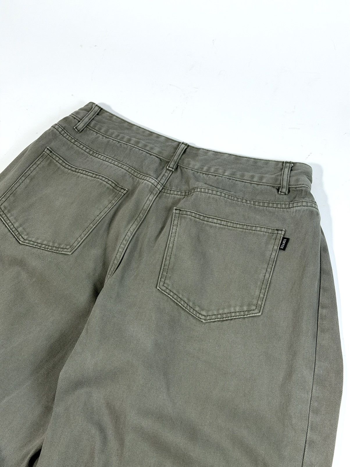 Other Toffee Side Tuck Snap Cotton Wide Pants Size US 34 / EU 50 - 6 Thumbnail