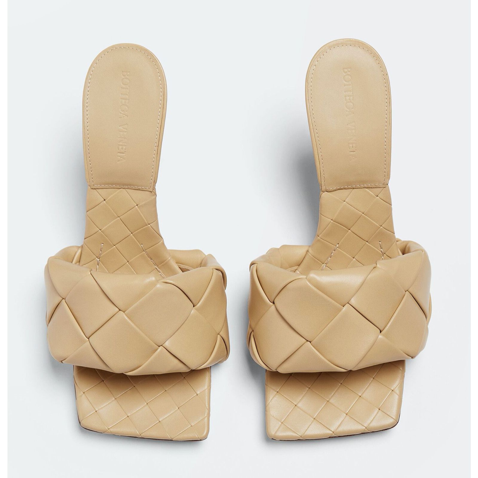 Bottega Veneta Lido Cane Sugar Intrecciato Leather Mule Heel Sandal 37 Size US 7 / IT 37 - 6 Thumbnail