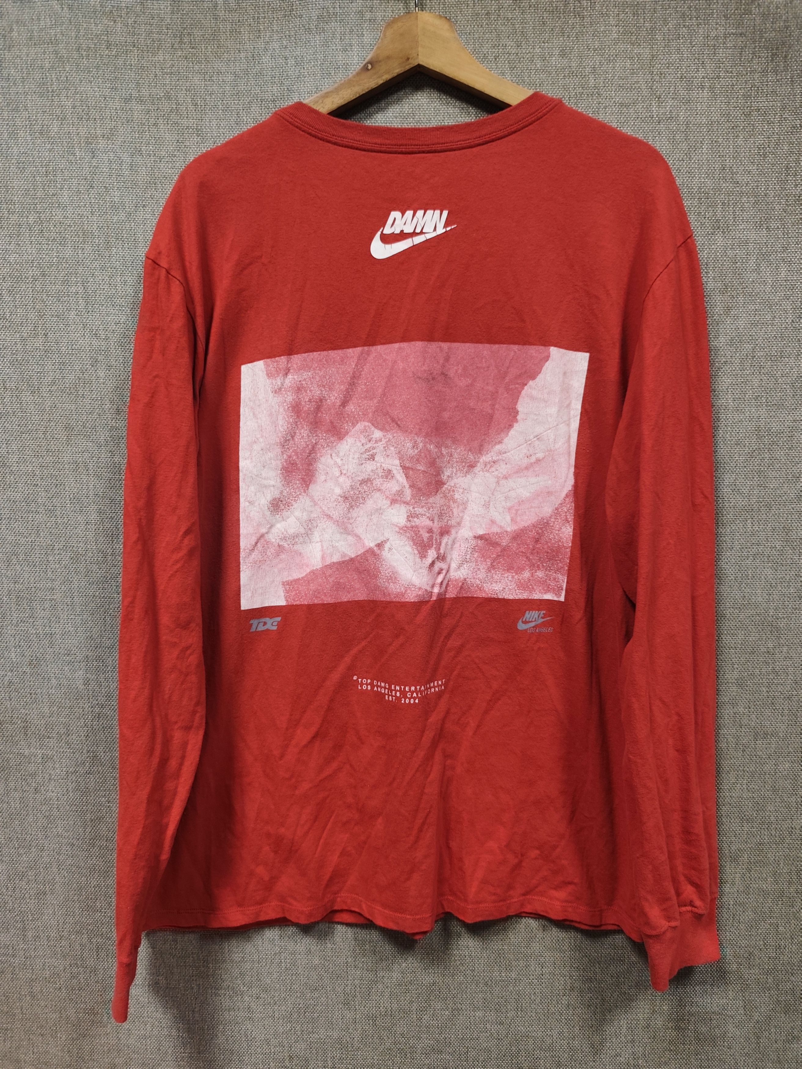 Kendrick Lamar × Nike Nike Kendrick Lamar "Damn" Long Sleeve Size US XL / EU 56 / 4 - 2 Thumbnail