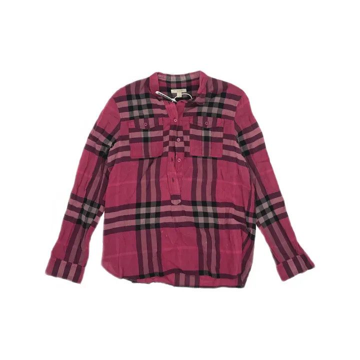 Burberry Burberry Casual Stylish Plaid Button-Up Shirt 0079 Size L / US 10 / IT 46 - 1 Thumbnail