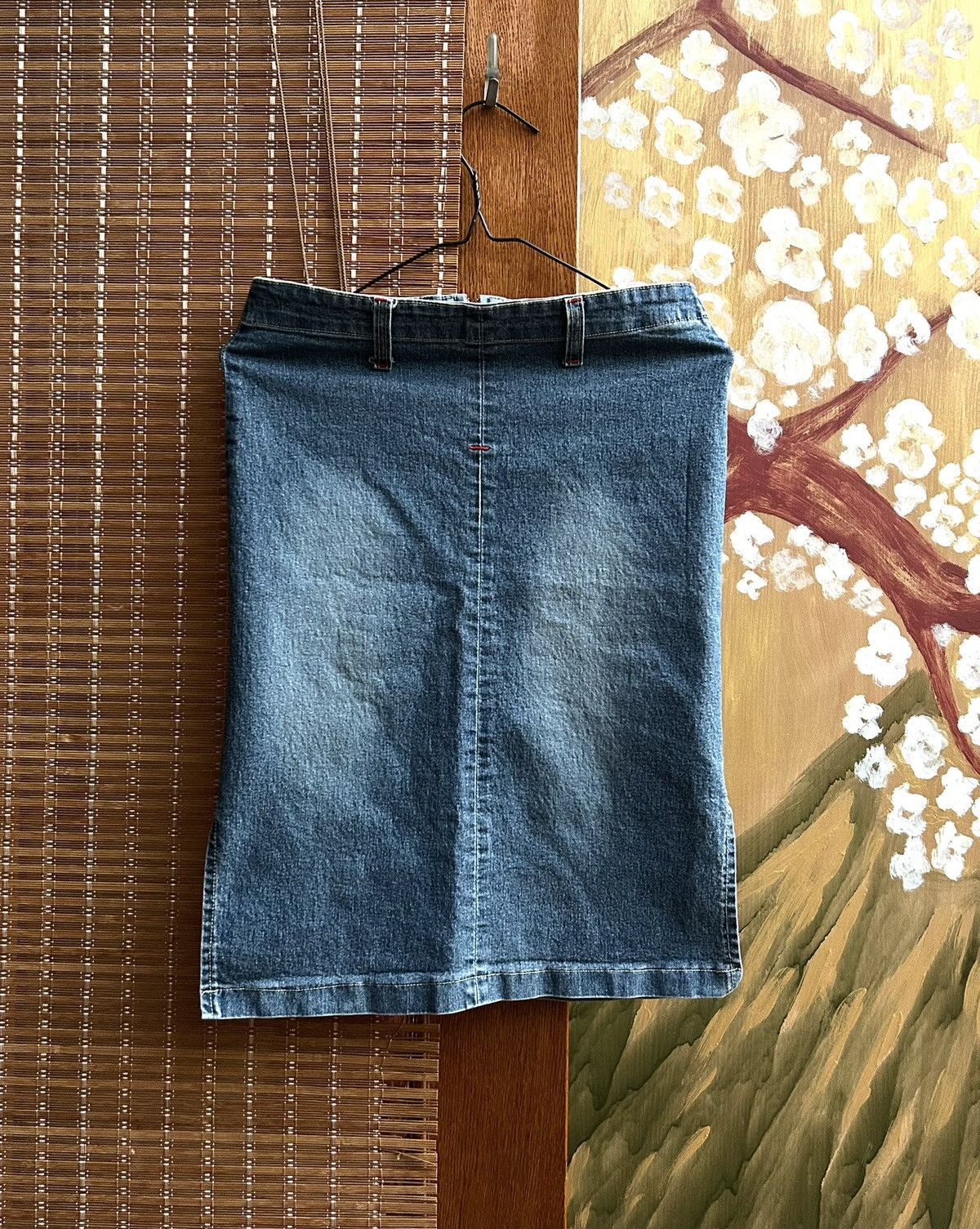 Miss Sixty 90’s Miss Sixty Blue Washed Denim Pencil Midi Skirt Size 32 Size 32" / US 10 / IT 46 - 1 Thumbnail