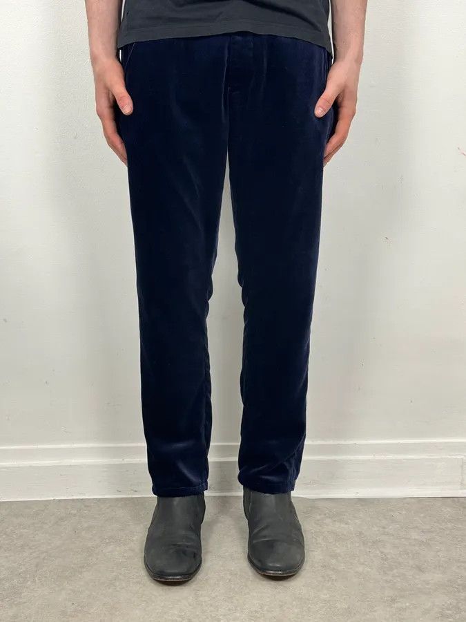 Armani 2010s Armani Navy Velvet Pants Size US 32 / EU 48 - 3 Thumbnail