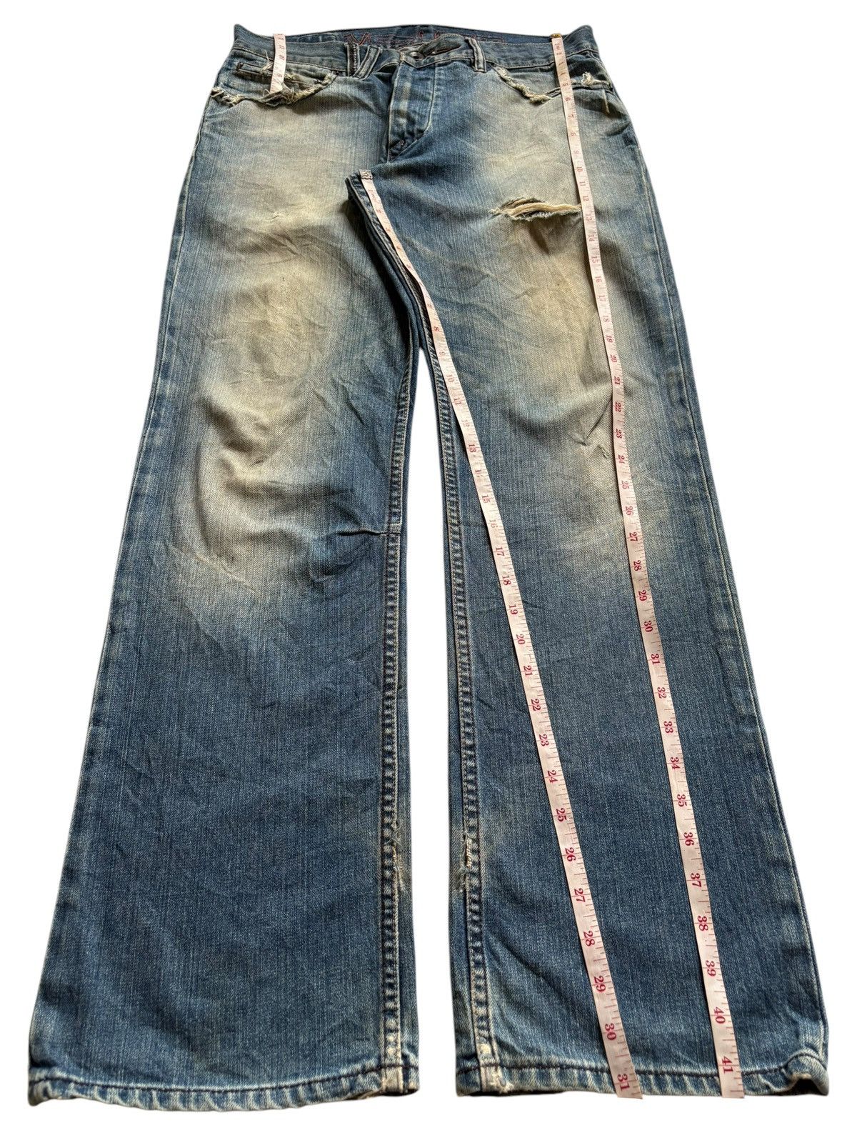 Volcom Vintage Volcom Mud Wash Distressed Ripped Loose Baggy Jeans Size US 32 / EU 48 - 13 Thumbnail