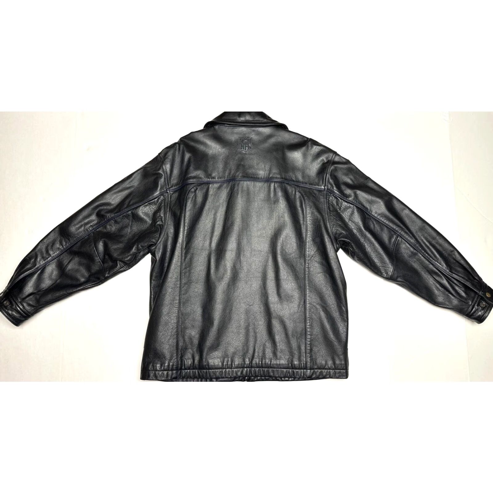 Reebok VINTAGE Los Angeles Rams Reebok Coat Jacket NFL Mens Size M Black Leather Bomber Lined Zip Size US M / EU 48-50 / 2 - 6 Thumbnail